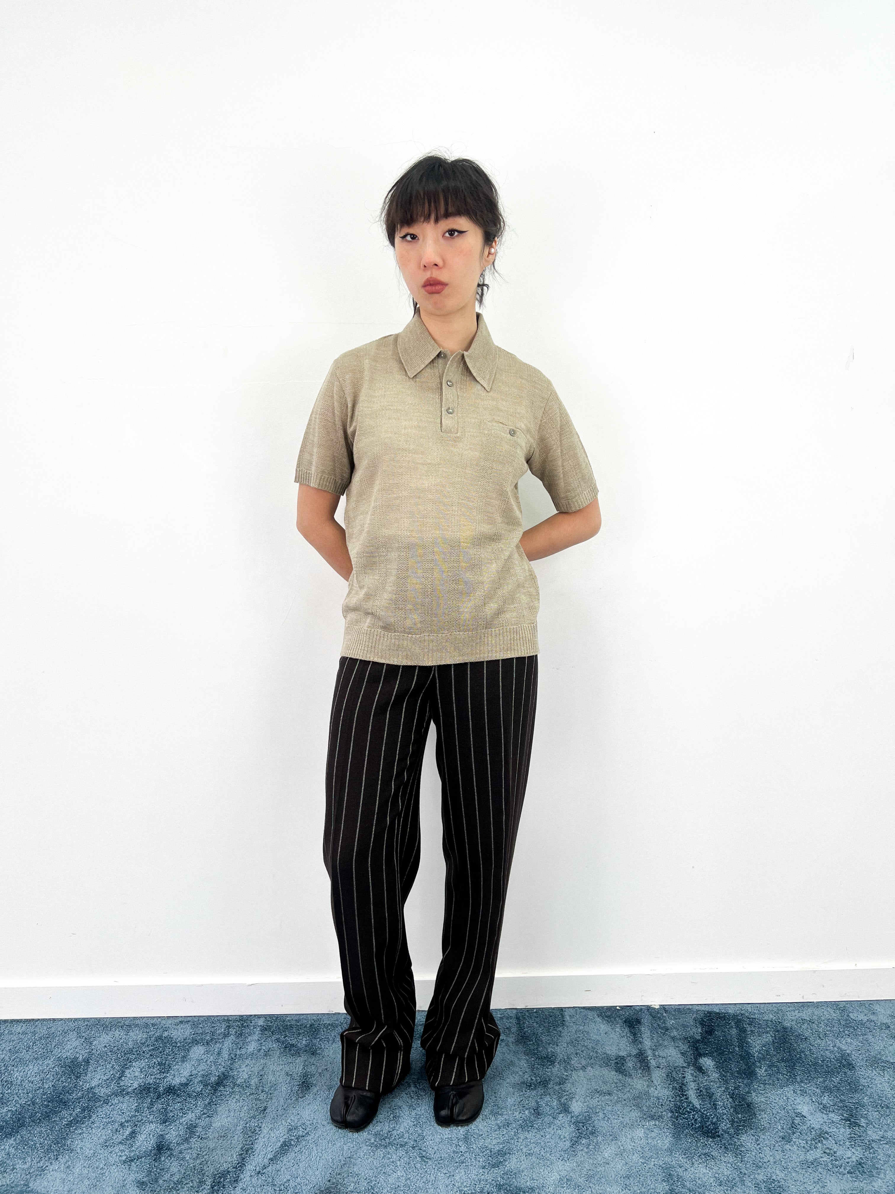 Polo en maille vintage • taille S