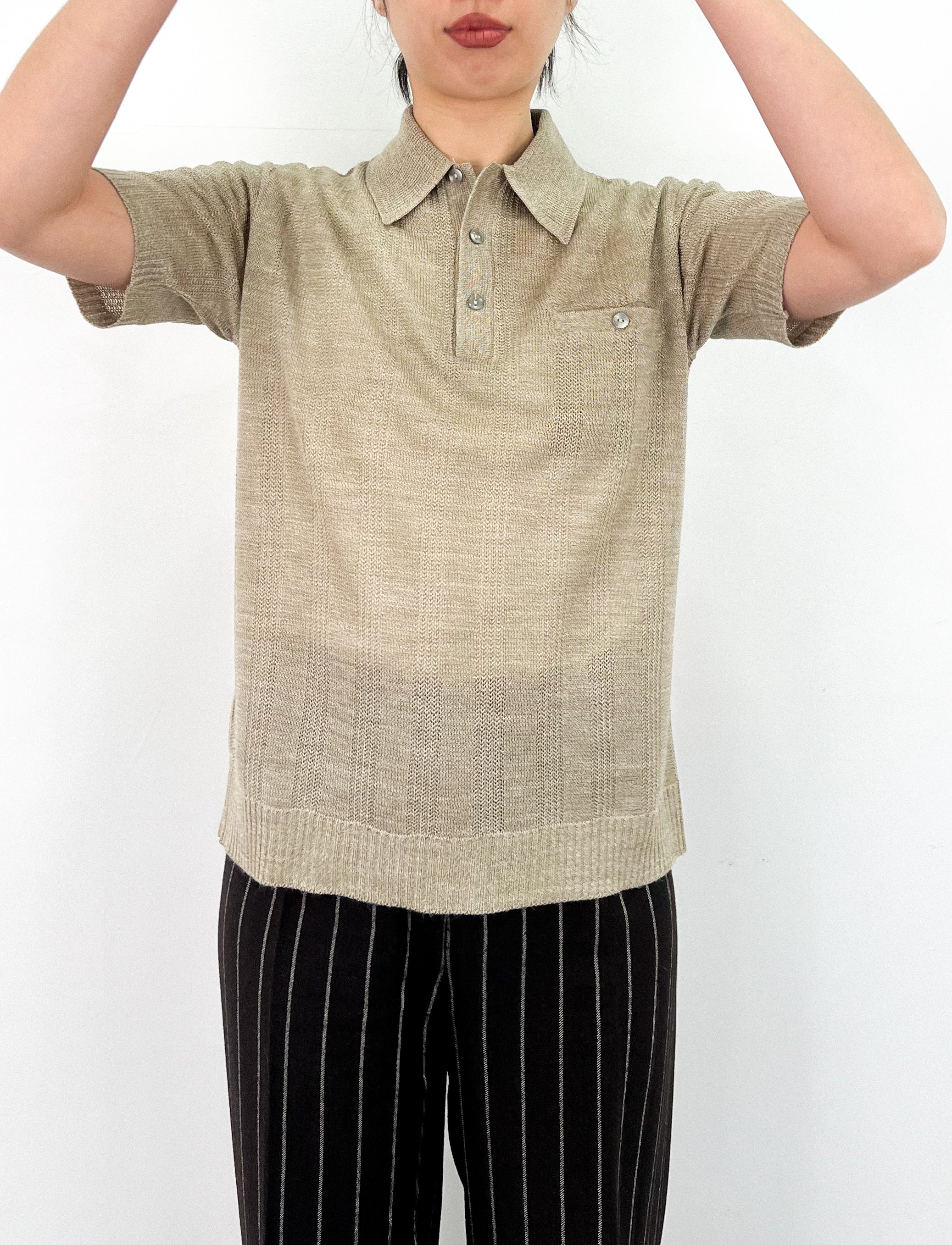 Polo en maille vintage • taille S