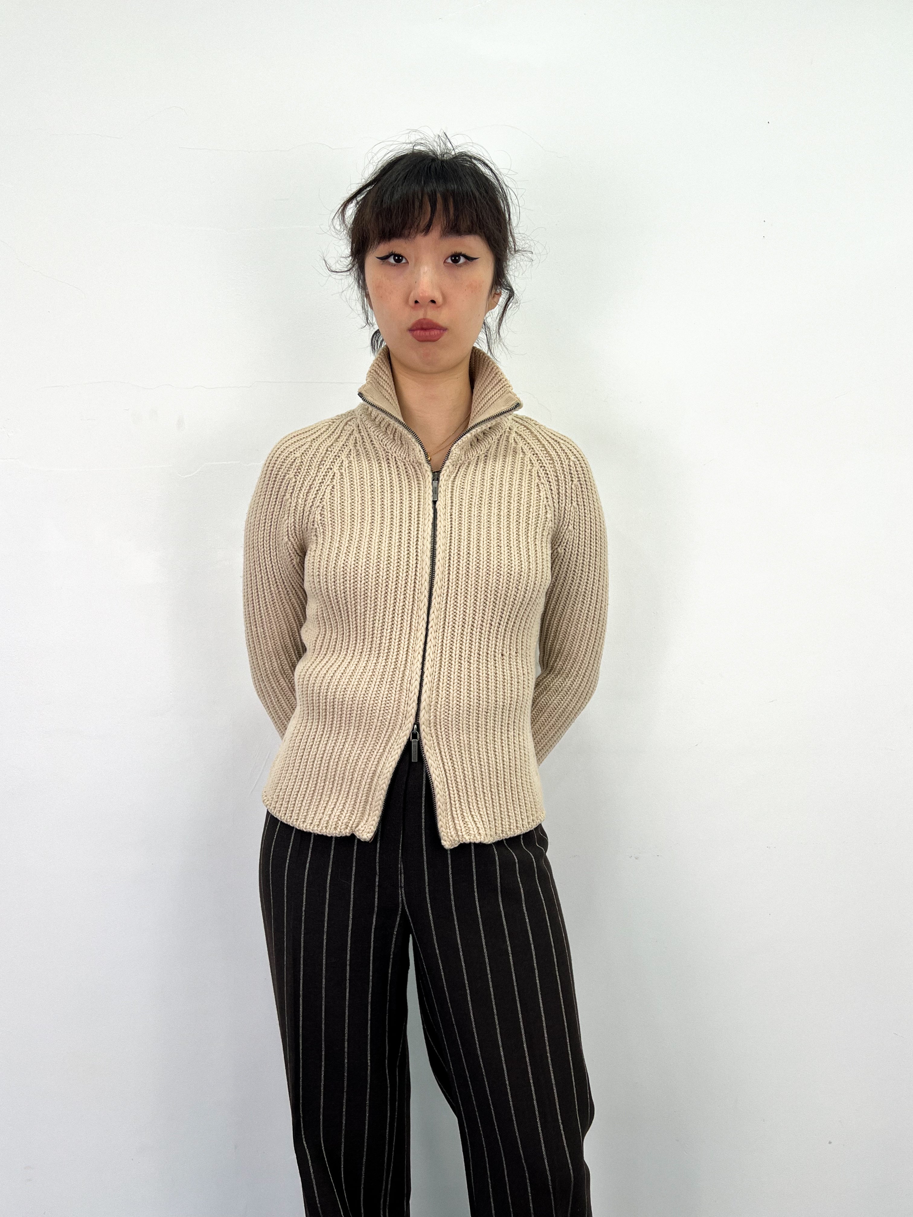 Gilet zippé en maille Hugo Boss • Taille S