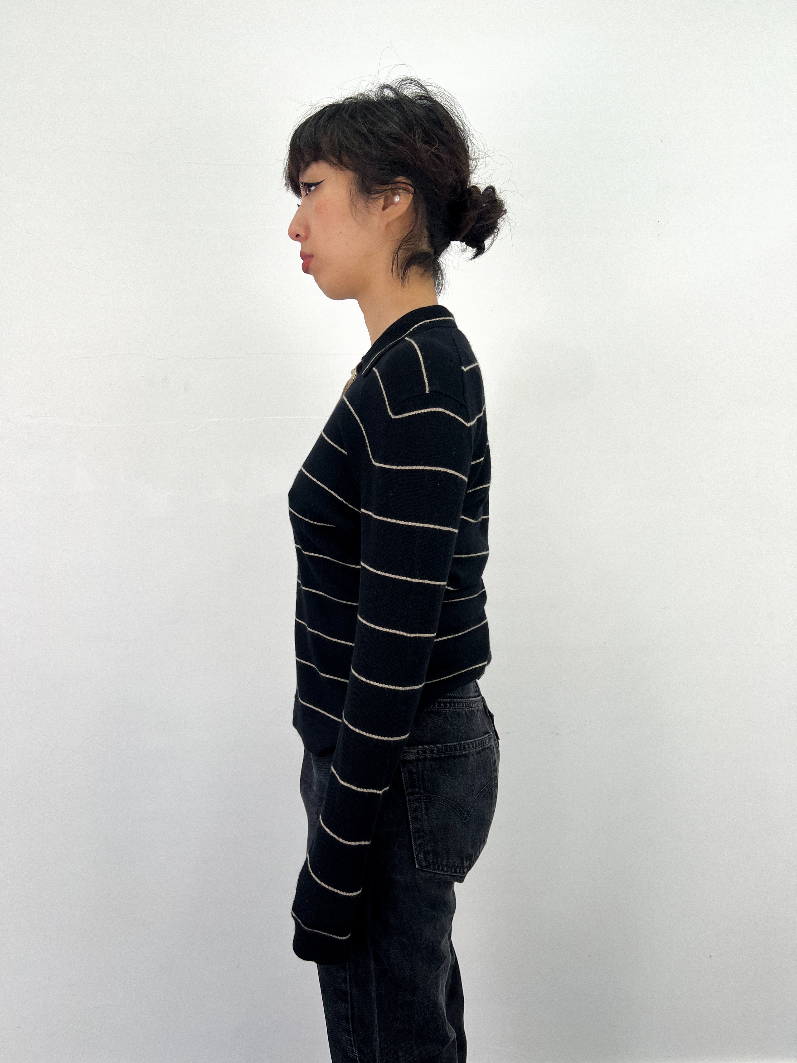 Pull à col en soie et cachemire • taille S