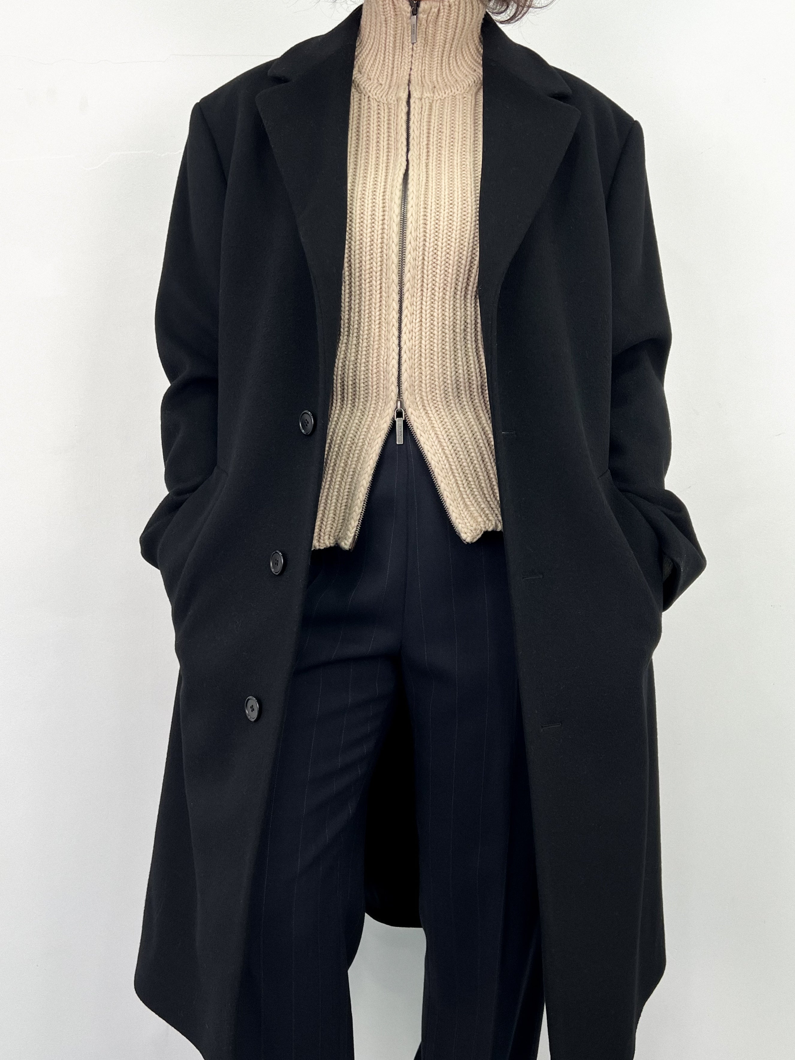 Manteau en laine et cachemire Féraud • Taille M