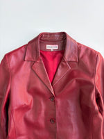 Charger l'image dans la galerie, Veste en cuir Gérard Darel vintage • Taille S
