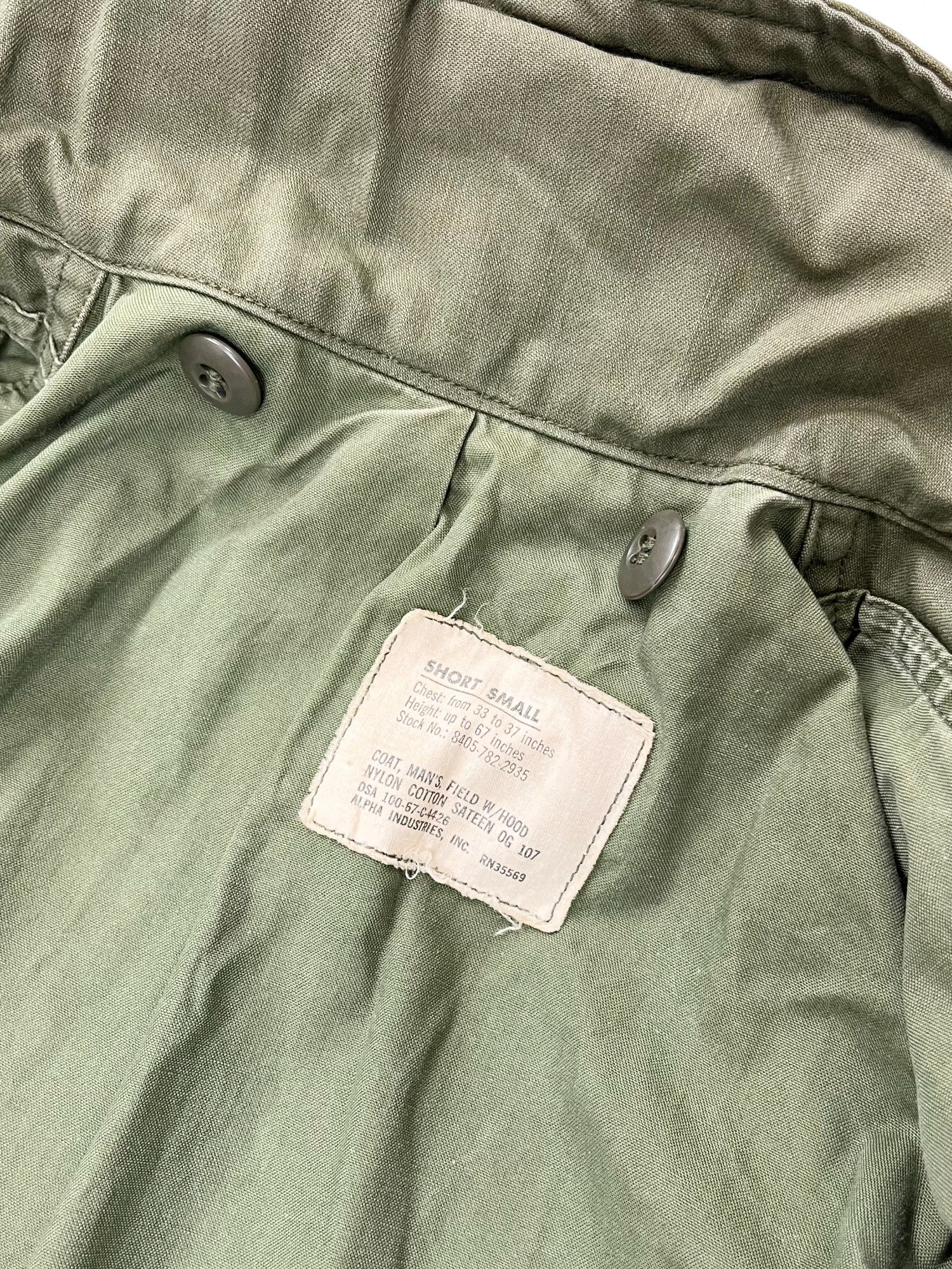 Veste militaire M65 OG107 • Taille S