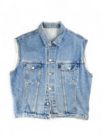 Load image into Gallery viewer, Veste en jean sans manche • taille M/L
