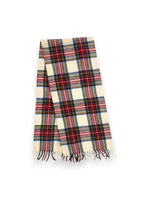 Charger l'image dans la galerie, Écharpe à carreaux en laine vintage
